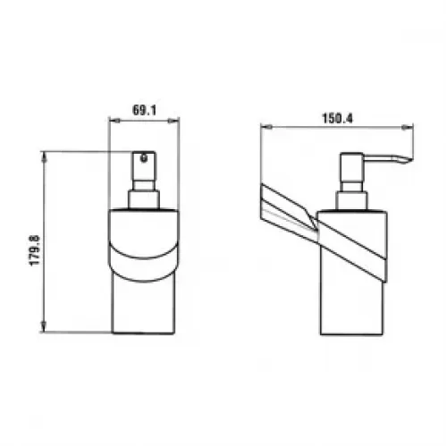 Дозатор для жидкого мыла PAINI Morgana, хром (CR)