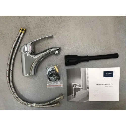 Смеситель для раковины PAINI Trento без донного клапана, хром (CR)