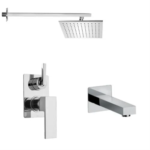 Комплект на 2 потребителя Grazia PAINI, для ванны с верхним душем, хром