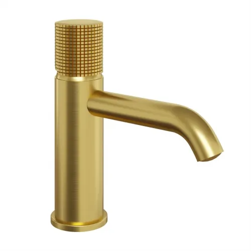 Смеситель для раковины PAINI Cox Grip без донного клапана, брашированное золото PVD (PJ)