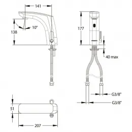 Смеситель бесконтактный Presto Nova