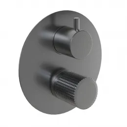 Смеситель для ванны PAINI Cox Grip встраиваемый, черный брашированный PVD (PZ)