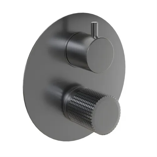 Смеситель для ванны PAINI Cox Grip встраиваемый, черный брашированный PVD (PZ)