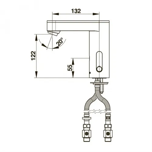 Смеситель бесконтактный Presto So'o 56196