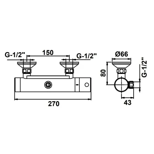 Смеситель бесконтактный Presto 9400 52358 для душа