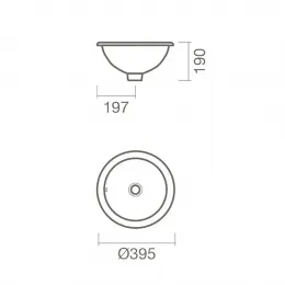 Раковина встраиваемая раковина Sanitana JARA 39