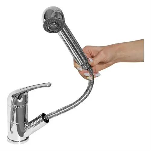 Смеситель для кухни PAINI Creta выдвижной излив, хром (CR)