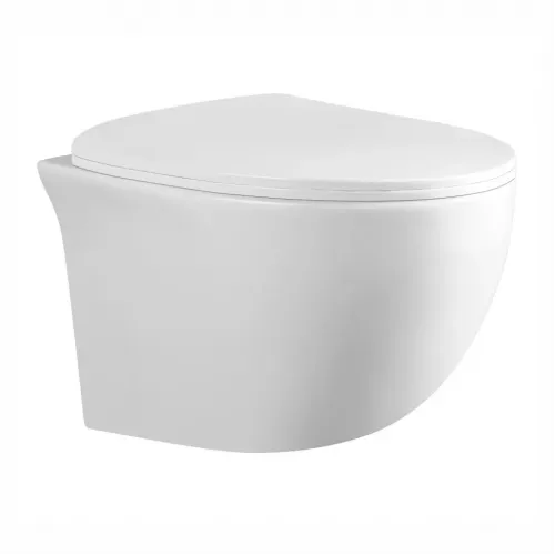 Унитаз подвесной URBATEC BRERA, безободковый, с сиденьем микролифт