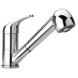 Смеситель для кухни PAINI Creta выдвижной излив, хром (CR)