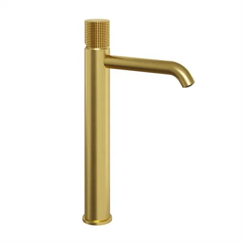 Смеситель для раковины PAINI Cox Grip без донного клапана, высокий, брашированное золото PVD (PJ)