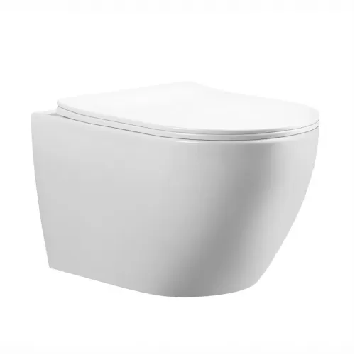 Унитаз подвесной URBATEC COX, безободковый, с сиденьем микролифт