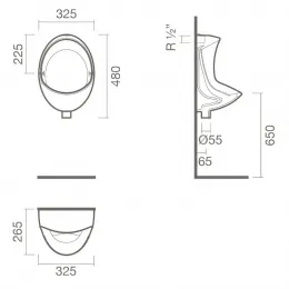 Писсуар Sanitana PIK