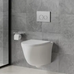 Унитаз подвесной URBATEC BRERA, безободковый, с сиденьем микролифт