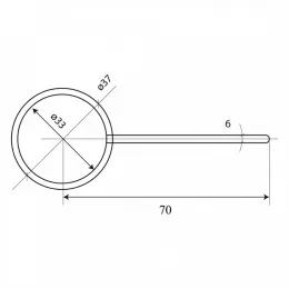 Дозатор для жидкого мыла PAINI ABS встраиваемый, хром (CR)