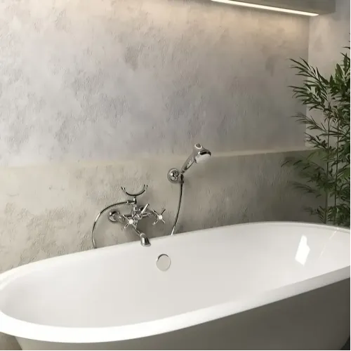 Смеситель для ванны PAINI Ornellaia с аксессуаром, хром (CR)