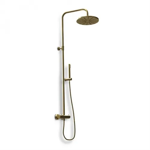 Душевая система PAINI Cox 250 мм, с термостатом, черный брашированный PVD (PZ)