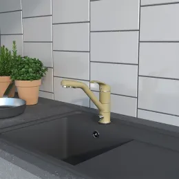 Смеситель для кухни PAINI Pilot 04AV543KM, бежевый матовый