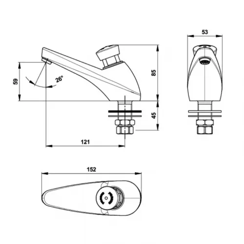 Кран порционный Presto 605 64602