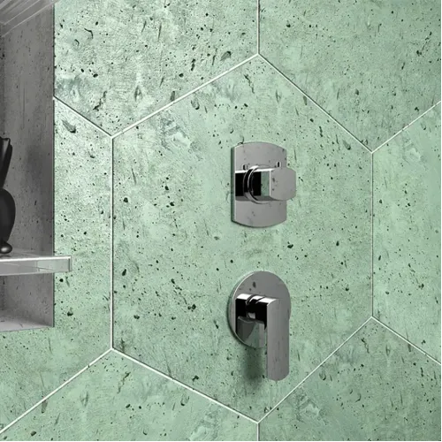 Встраиваемый дивертор PAINI Ovo на 3 выхода, хром (CR)