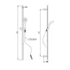 Душевой гарнитур PAINI Bergamo 700, хром (CR)