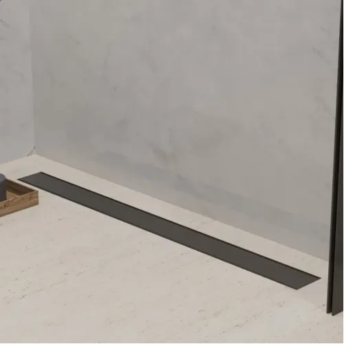 Душевой лоток PAINI Klasik 850 мм D40, черный матовый