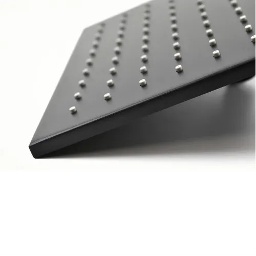 Верхний душ PAINI, металл, квадратный, 250 мм, черный (YO)