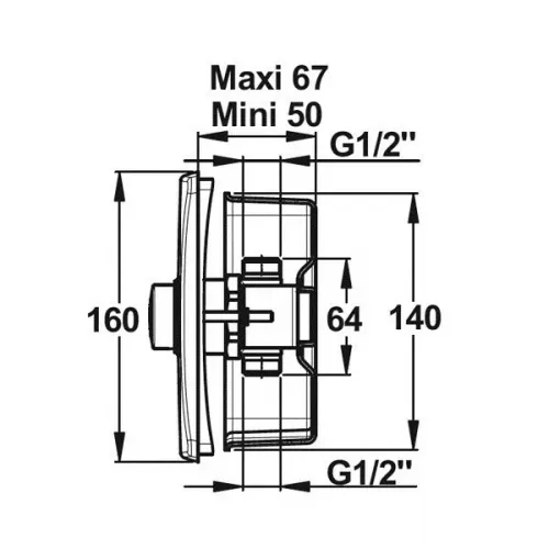 Кран порционный Presto P 500 Sb 38330 для душа