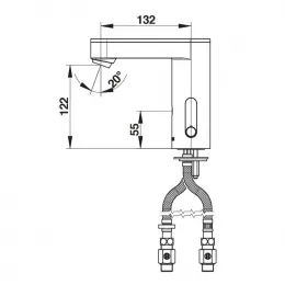 Смеситель бесконтактный Presto So'o 56200 для раковины