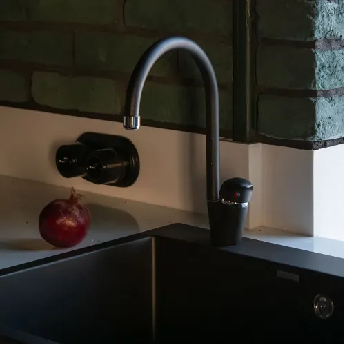 Смеситель для кухни PAINI Sicily, черный (YO)