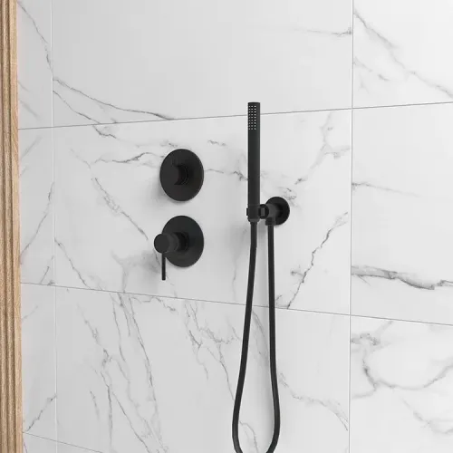 Встраиваемый дивертор PAINI Cox на 3 выхода, черный (YO)