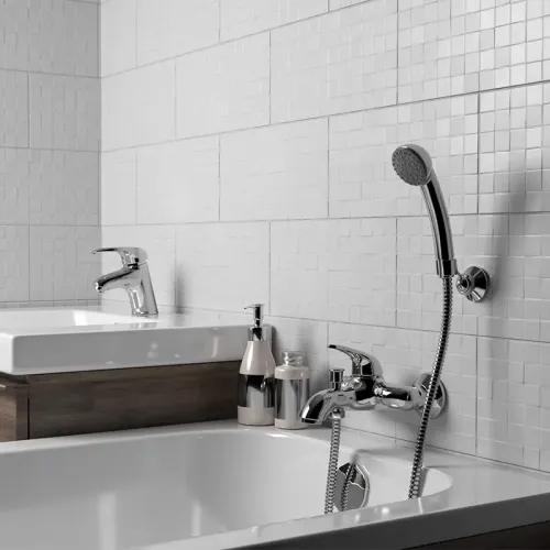 Смеситель для ванны PAINI Smile с аксессуаром, хром (CR)