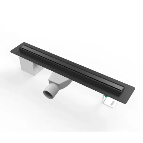 Душевой лоток PAINI Slim Line 600 мм D50, черный матовый