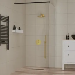 Смеситель для ванны PAINI Cox встраиваемый, с термостатом, брашированное золото PVD (PJ)