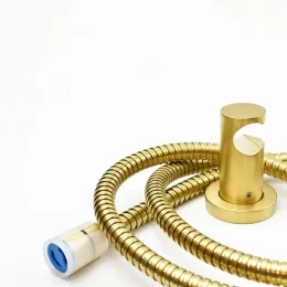 Держатель для лейки PAINI фиксированный, круглый, брашированное золото PVD