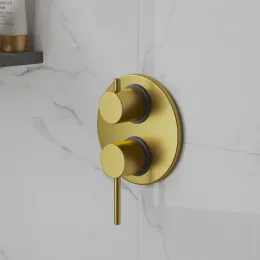 Смеситель для ванны PAINI COX с дивертором на 2 выхода встраиваемый, брашированное золото PVD