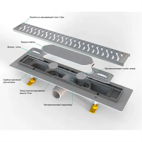 Душевой лоток PAINI Harmony 550 мм