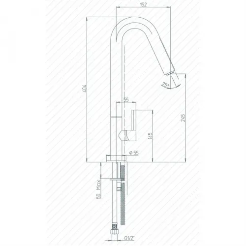 PAINI Cox - Смеситель для кухни, хром (CR)