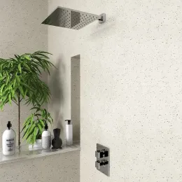 Смеситель для душа PAINI Dax встраиваемый с термостатом, хром (CR)