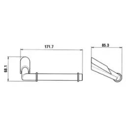 Держатель для туалетной бумаги PAINI Morgana, хром (CR)