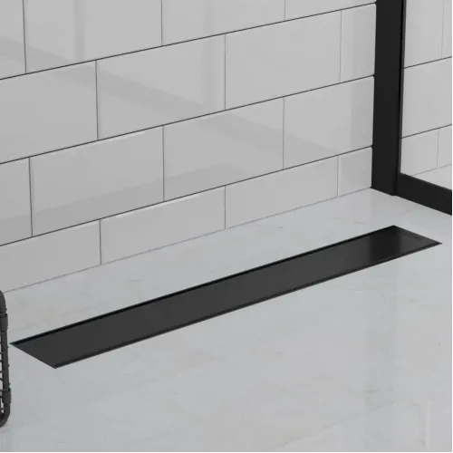 Душевой лоток PAINI Klasik 650 мм D40, черный матовый