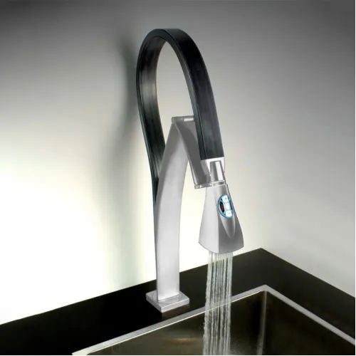 Смеситель для кухни PAINI Hybrid электрический, сталь PVD