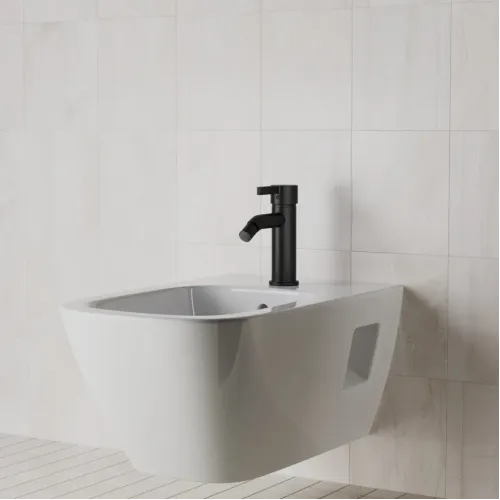 Смеситель для биде PAINI Brera без донного клапана, черный брашированный PVD (PZ)