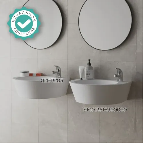 Смеситель для раковины PAINI Roma без донного клапана, хром (CR)