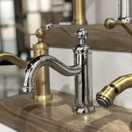 Смеситель для раковины PAINI Duomo без донного клапана, хром (CR)