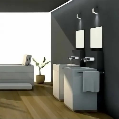 Смеситель для раковины PAINI Pad встраиваемый, хром (CR)