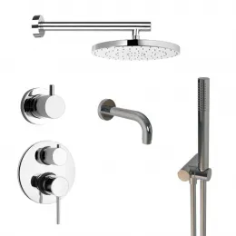 Комплект на 3 потребителя Cox PAINI, для ванны/душа, хром