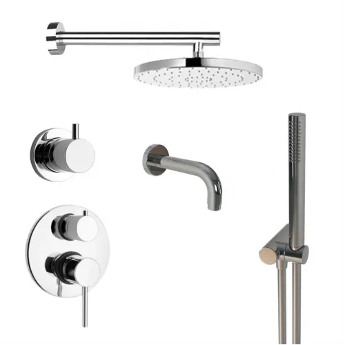 Комплект на 3 потребителя Cox PAINI, для ванны/душа, хром