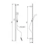 Душевой гарнитур PAINI Bergamo R, 700 мм, хром