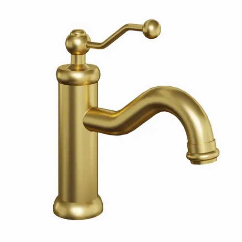 Смеситель для раковины PAINI Duomo без донного клапана, брашированное золото PVD (PJ)