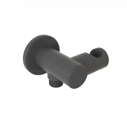 Вывод для воды PAINI круглый, брашированный чёрный PVD